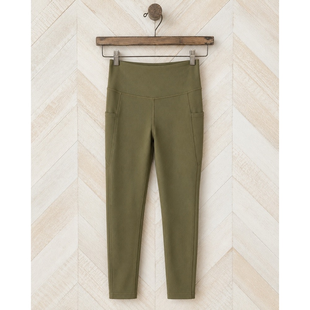 Halara Olive Green High Waist Leggings with Side‎ Pockets Size XL NWOT
